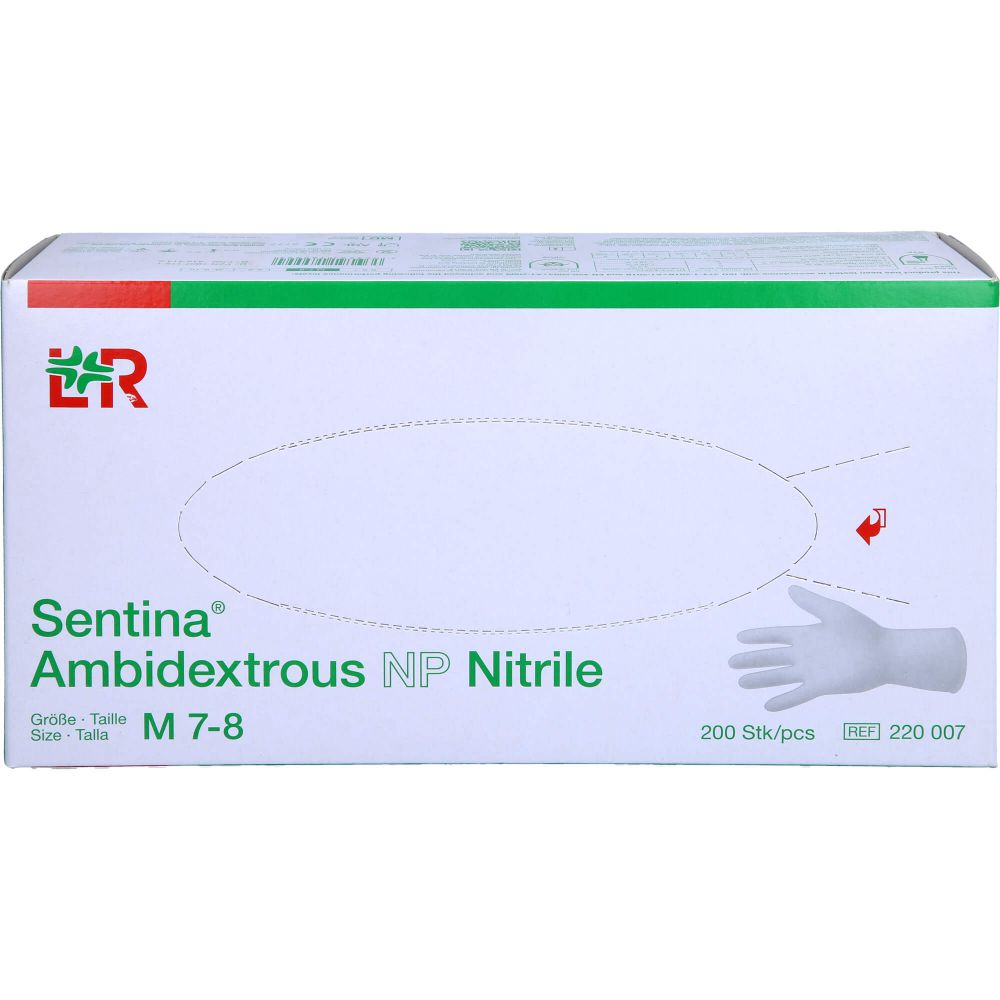 SENTINA Ambidextrous Nitrile U-Hands.unsteril Gr.M