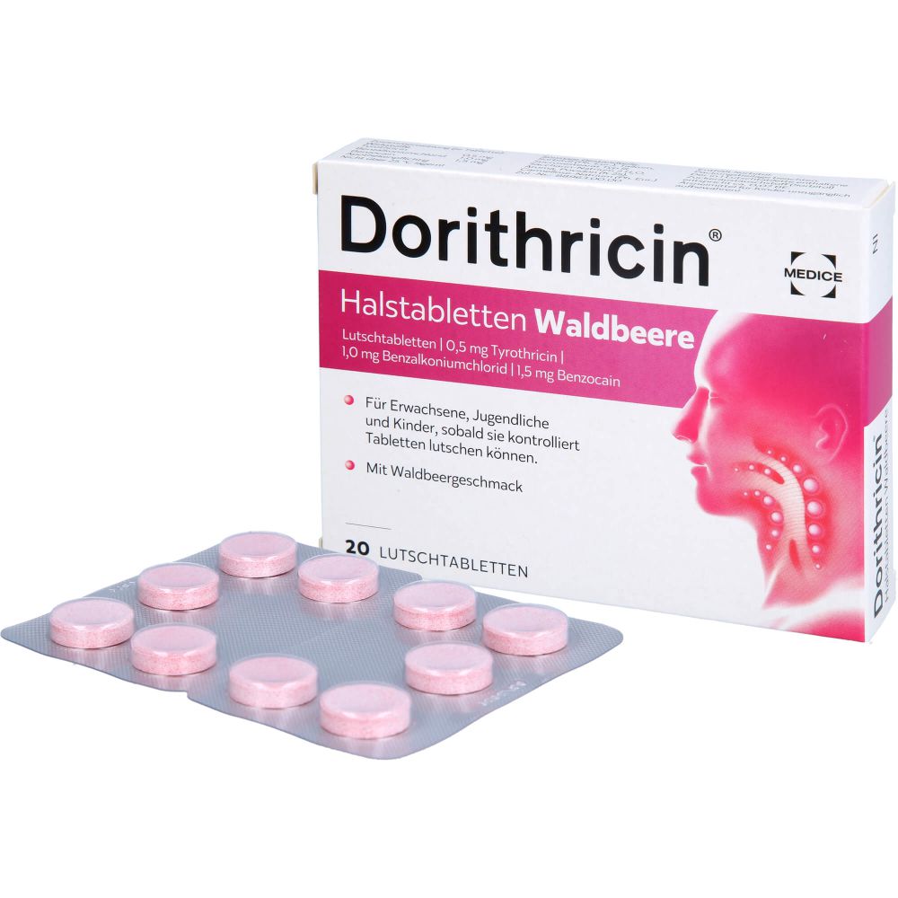 Dorithricin Halstabletten Waldbeere 20 St
