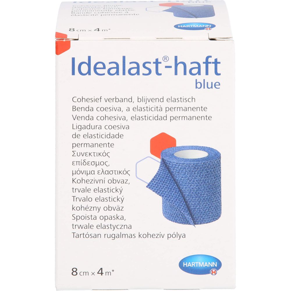 IDEALAST-haft color Binde 8 cmx4 m blau