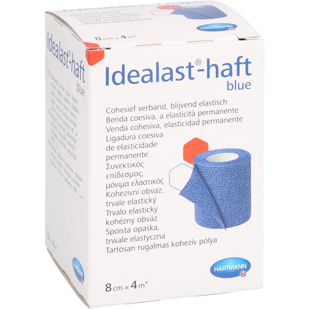 IDEALAST-haft color Binde 8 cmx4 m blau