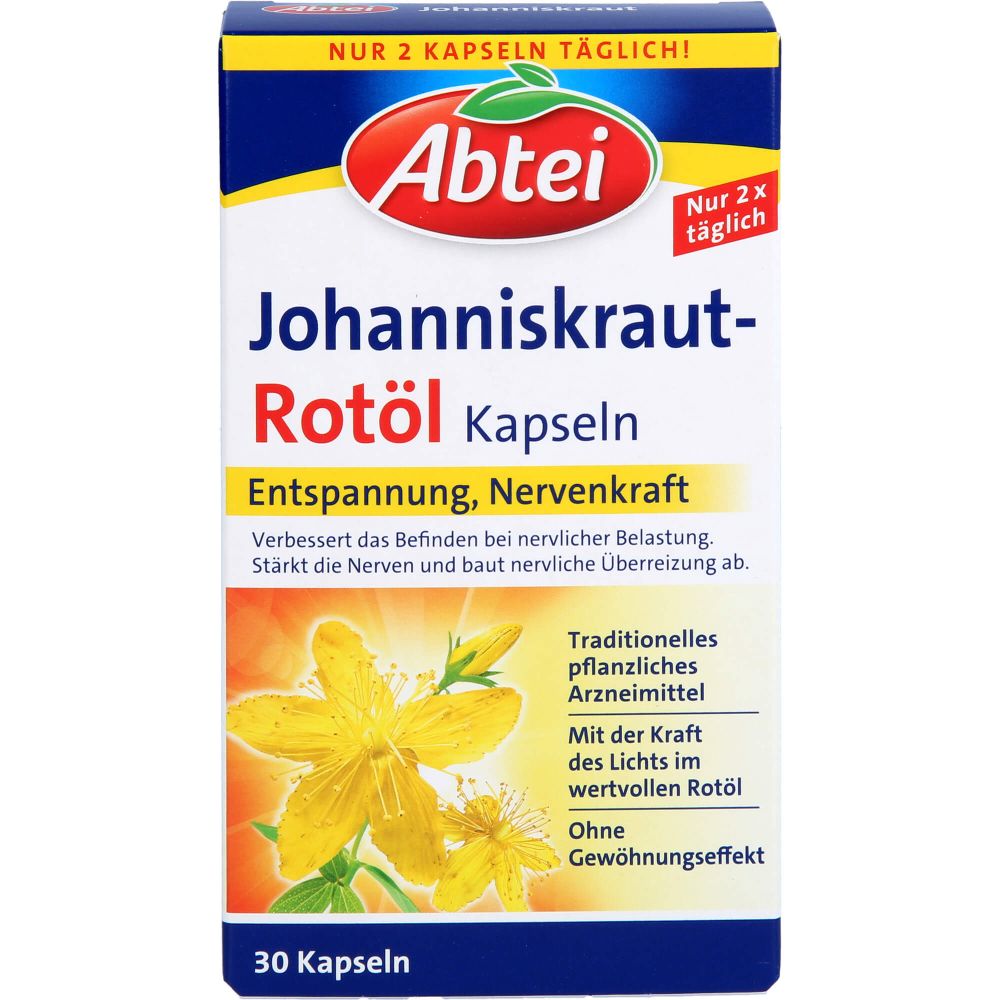 ABTEI Johanniskraut Rotöl Kapseln