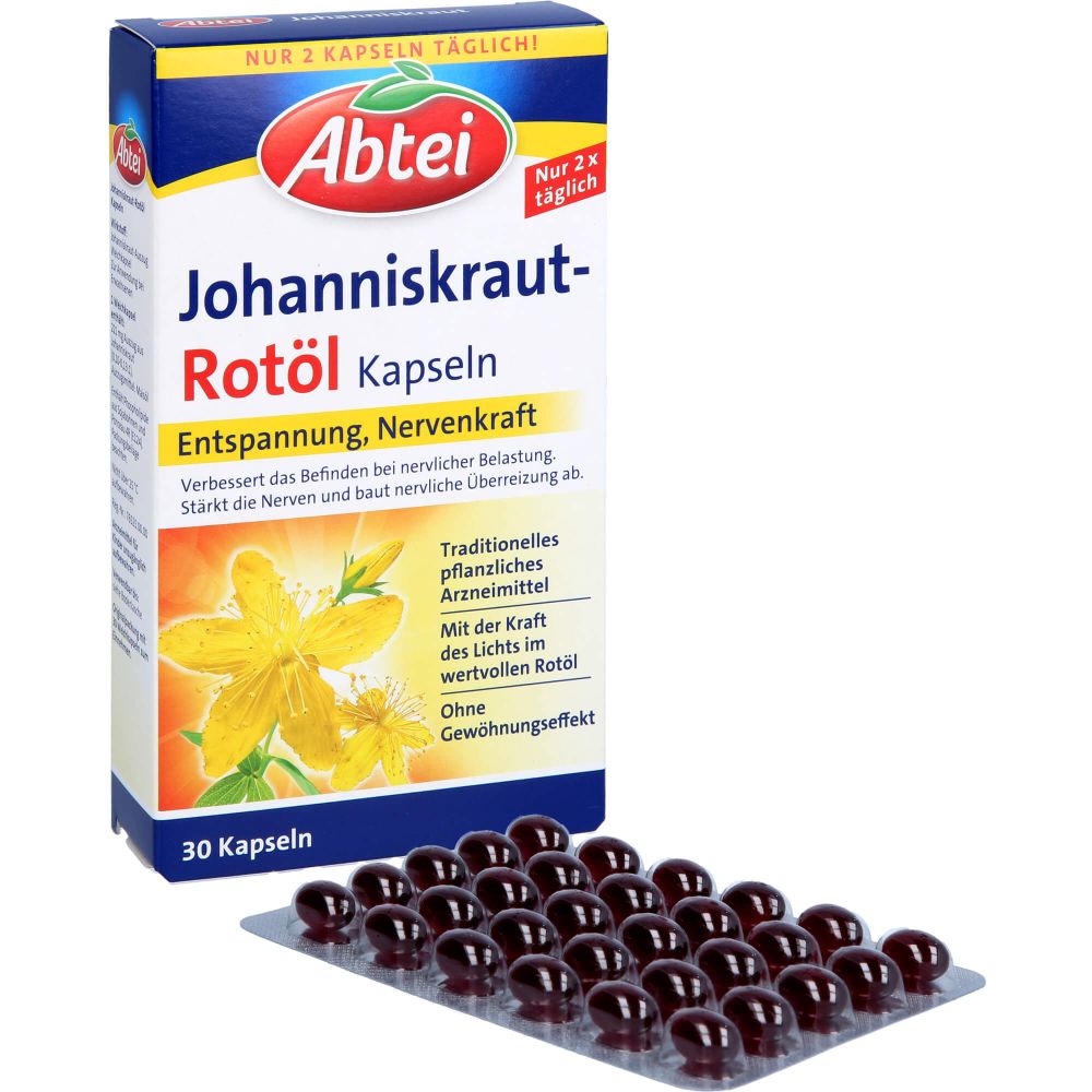 ABTEI Johanniskraut Rotöl Kapseln