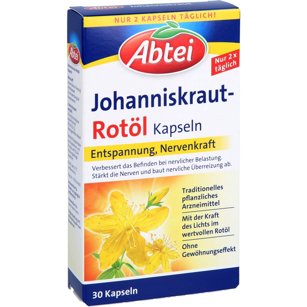 ABTEI Johanniskraut Rotöl Kapseln