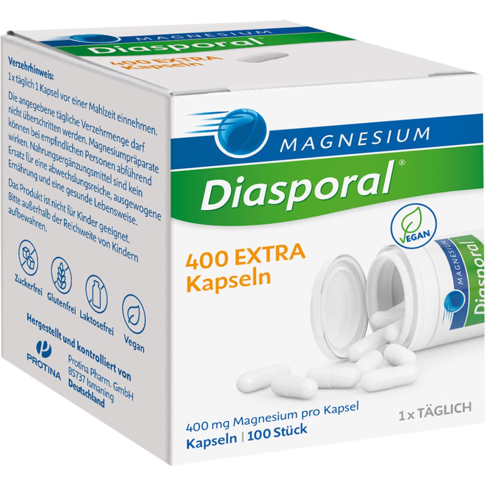 MAGNESIUM DIASPORAL 400 Extra Kapseln