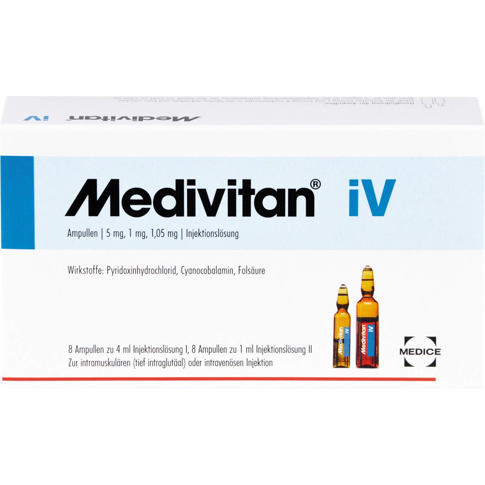 Medivitan iV Injektionslösung in Amp.-Paare 8 St