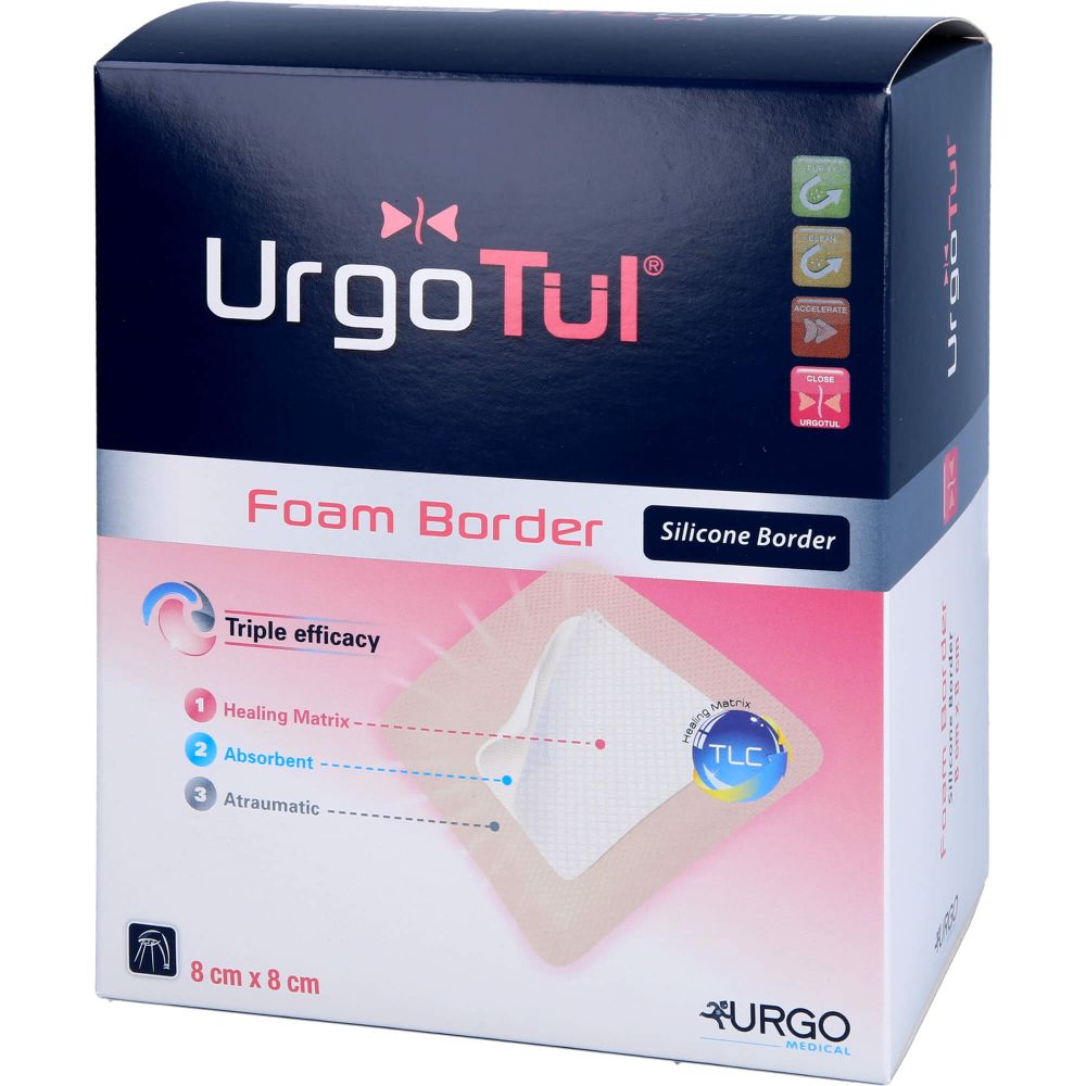 URGOTÜL Foam Border 8x8 cm Verband