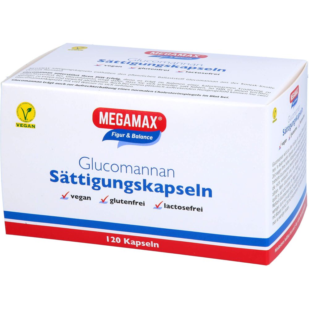 MEGAMAX Sättigungskapseln Glucomannan