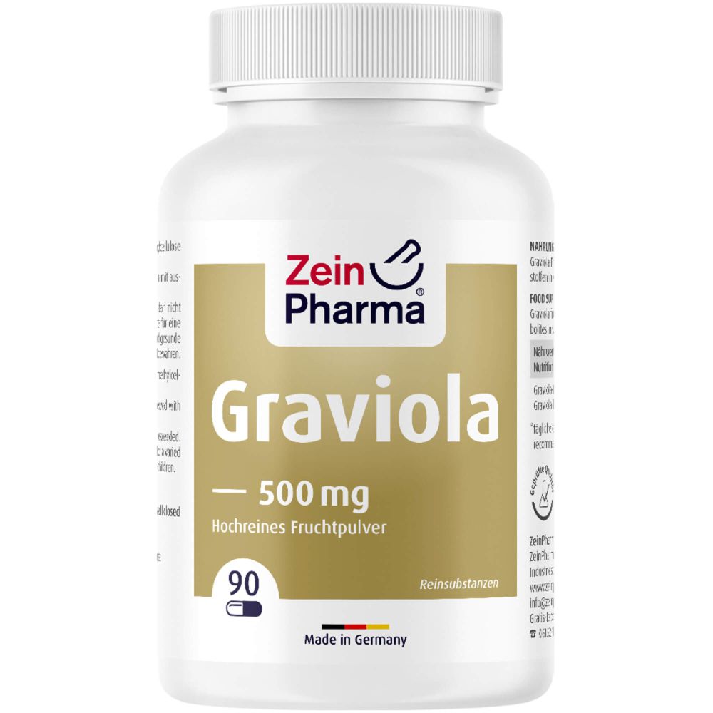 GRAVIOLA KAPSELN 500 mg/Kap.reines Blattpulv.Peru