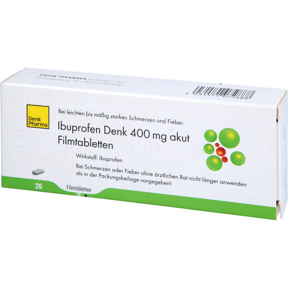 IBUPROFEN Denk 400 mg akut Filmtabletten