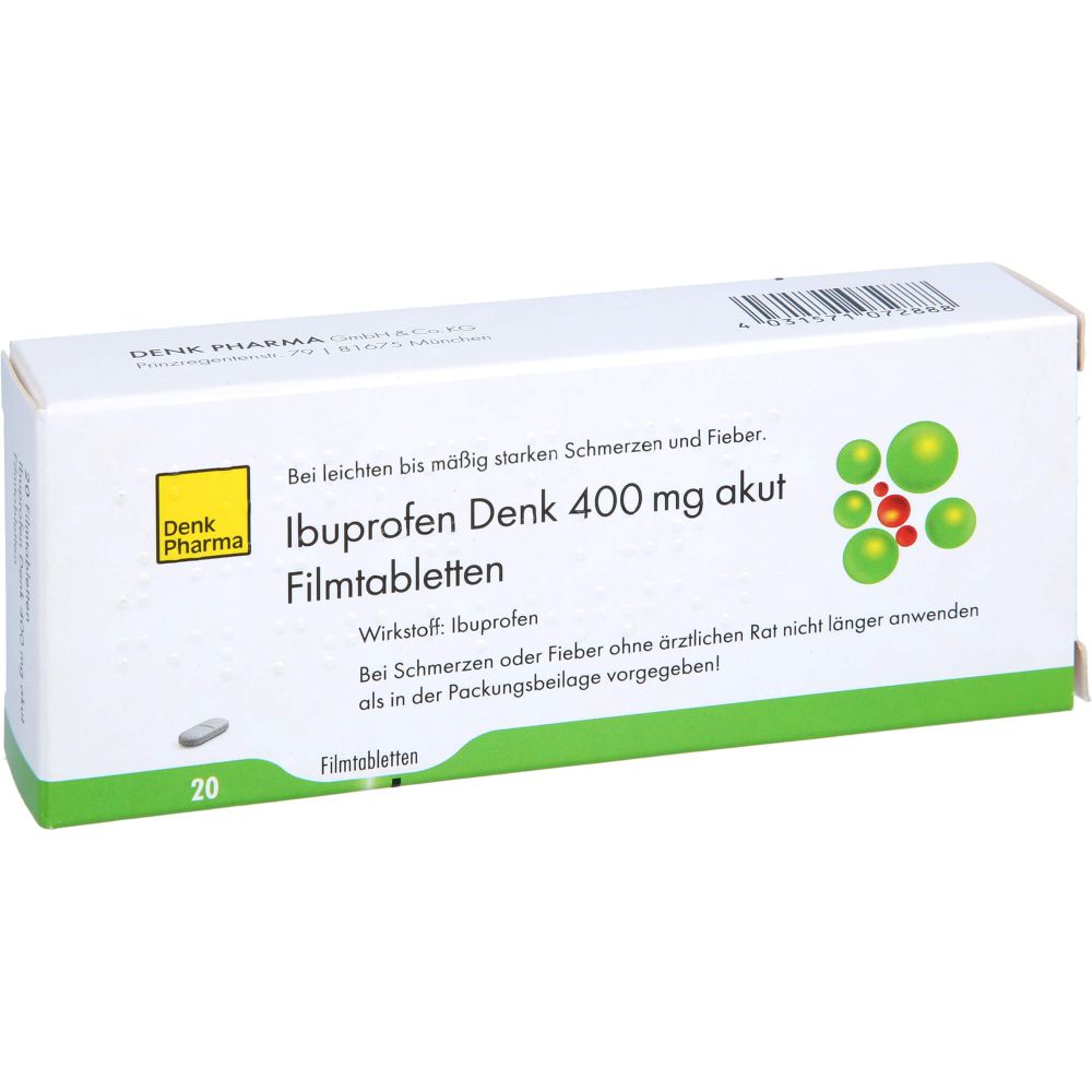 IBUPROFEN Denk 400 mg akut Filmtabletten