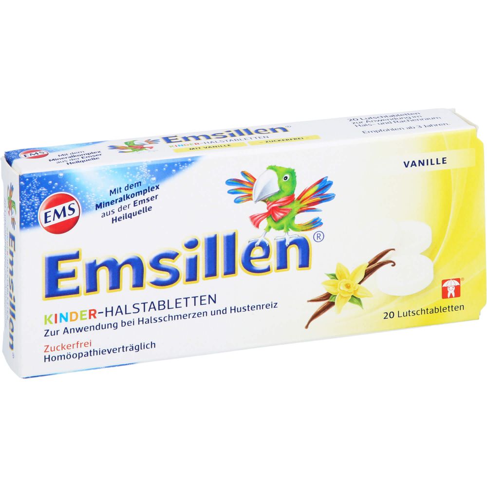 EMSILLEN Kinder Halstabletten Vanille