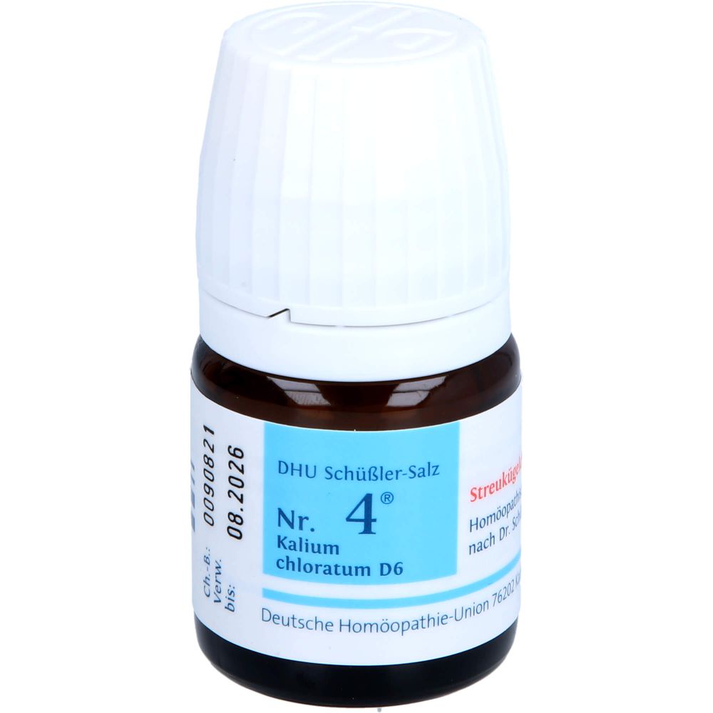 Biochemie Dhu 4 Kalium chloratum D 6 Globuli 10 g