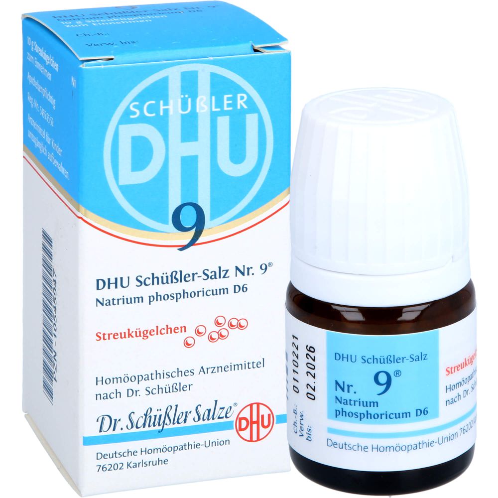 Biochemie Dhu 9 Natrium phosphoricum D 6 Globuli 10 g