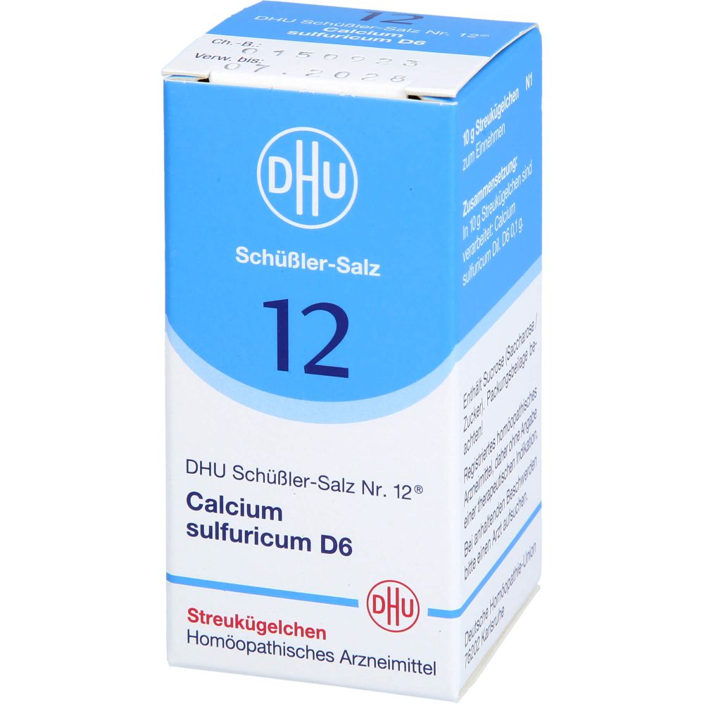 Biochemie Dhu 12 Calcium sulfuricum D 6 Globuli 10 g