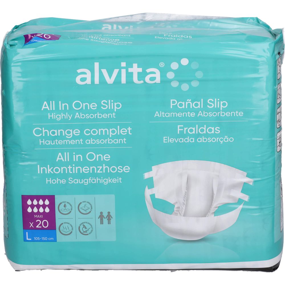 Alvita All-in-One Inkontinenzhose maxi large Nacht 20 St