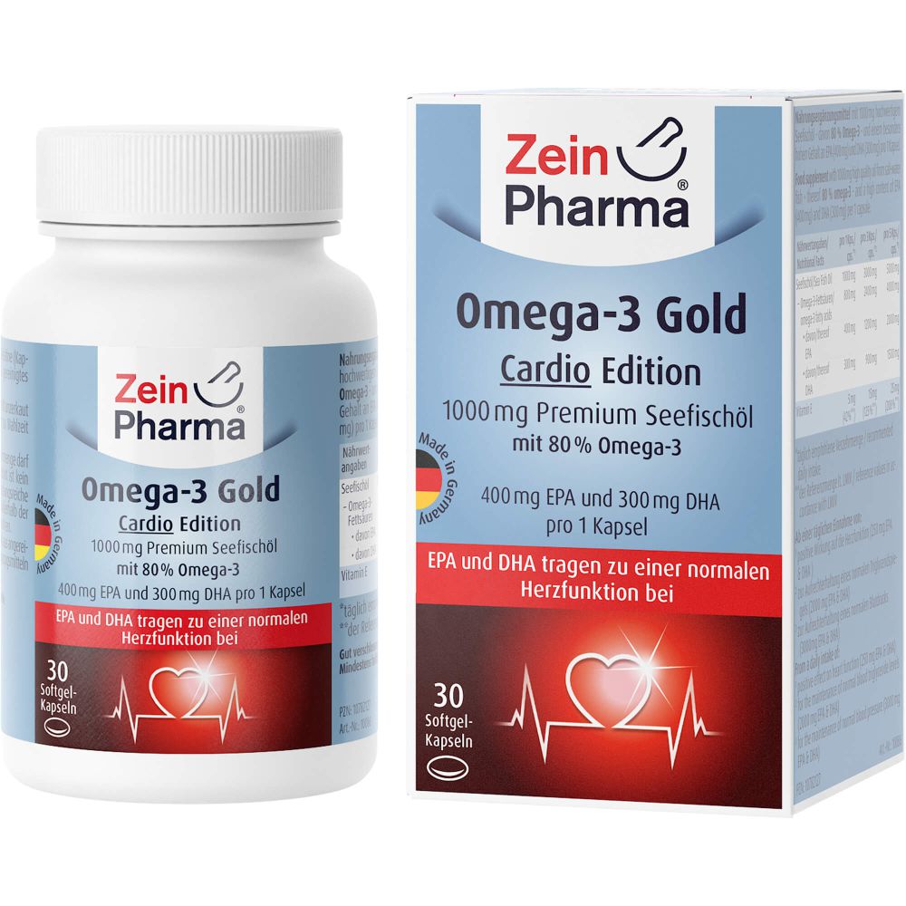 OMEGA-3 GOLD Herz DHA 300mg/EPA 400mg Softgel-Kap.