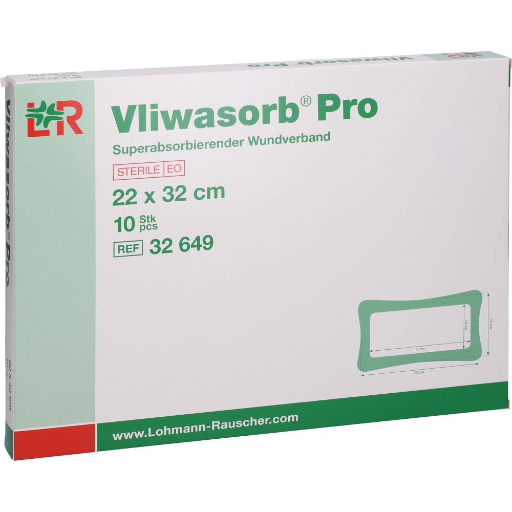 VLIWASORB Pro superabsorb.Komp.steril 22x32 cm