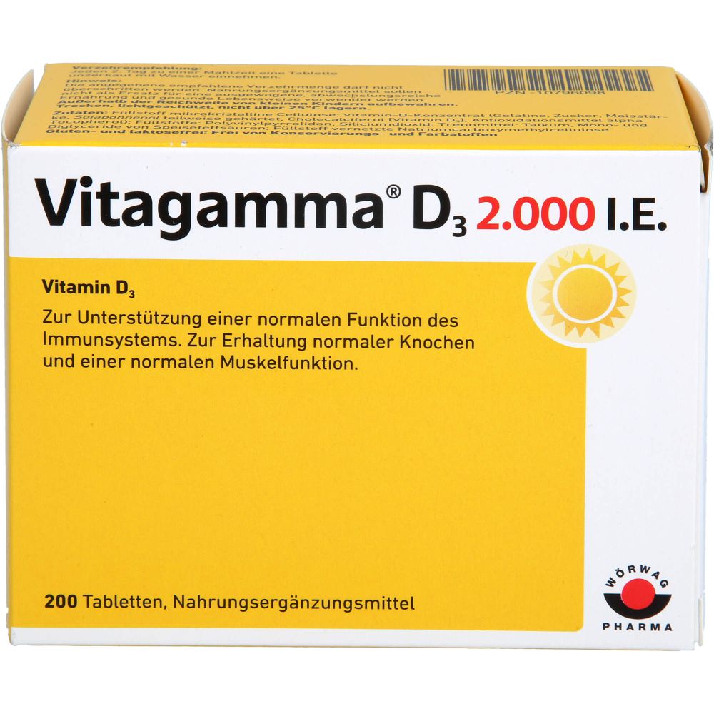 VITAGAMMA D3 2.000 I.E. Vitamin D3 NEM Tabletten