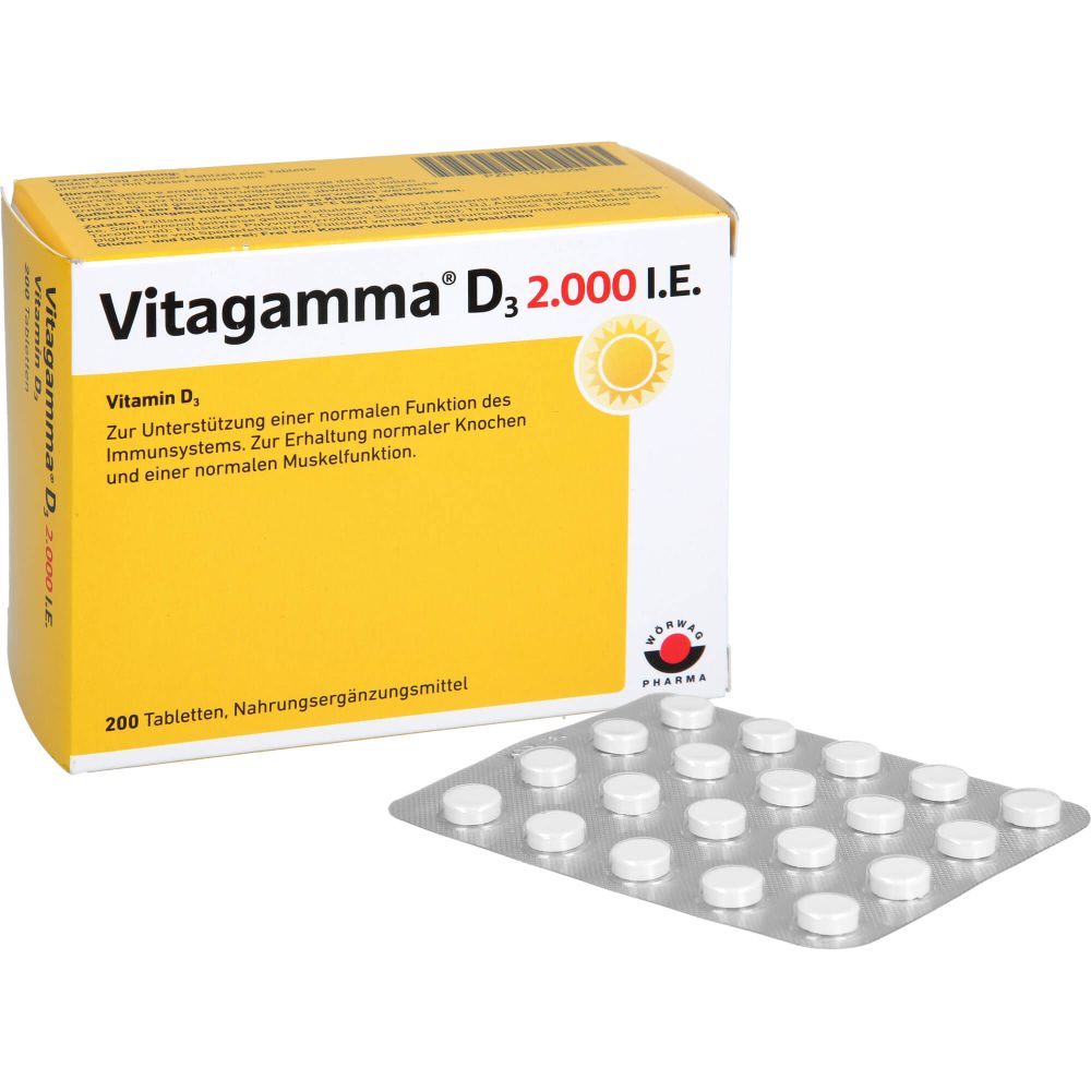 VITAGAMMA D3 2.000 I.E. Vitamin D3 NEM Tabletten