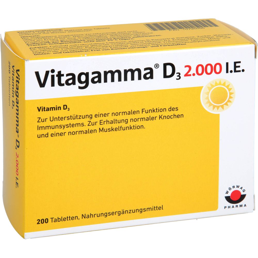 VITAGAMMA D3 2.000 I.E. Vitamin D3 NEM Tabletten