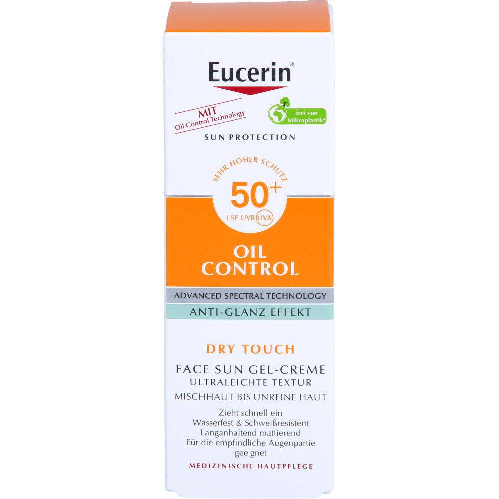 EUCERIN Sun Gel-Creme Oil Contr.Anti-Gl.Eff.LSF50+