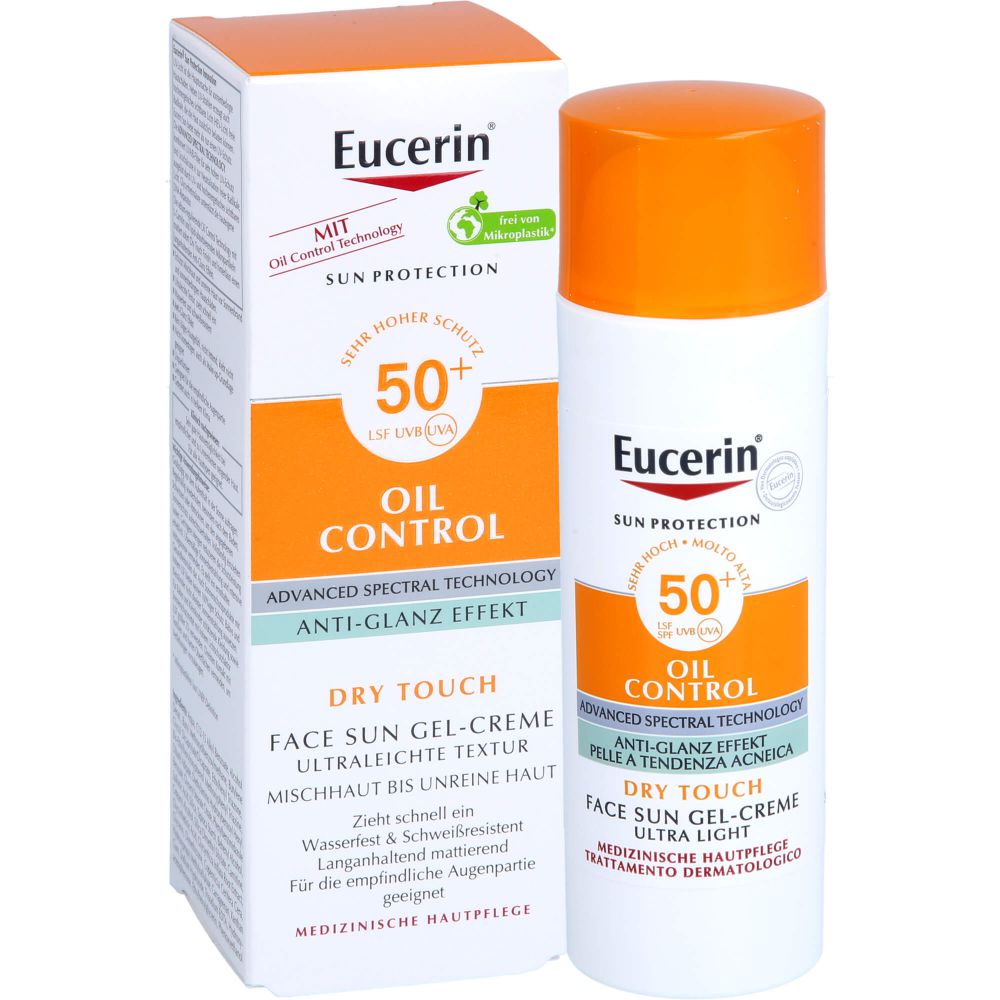 EUCERIN Sun Gel-Creme Oil Contr.Anti-Gl.Eff.LSF50+