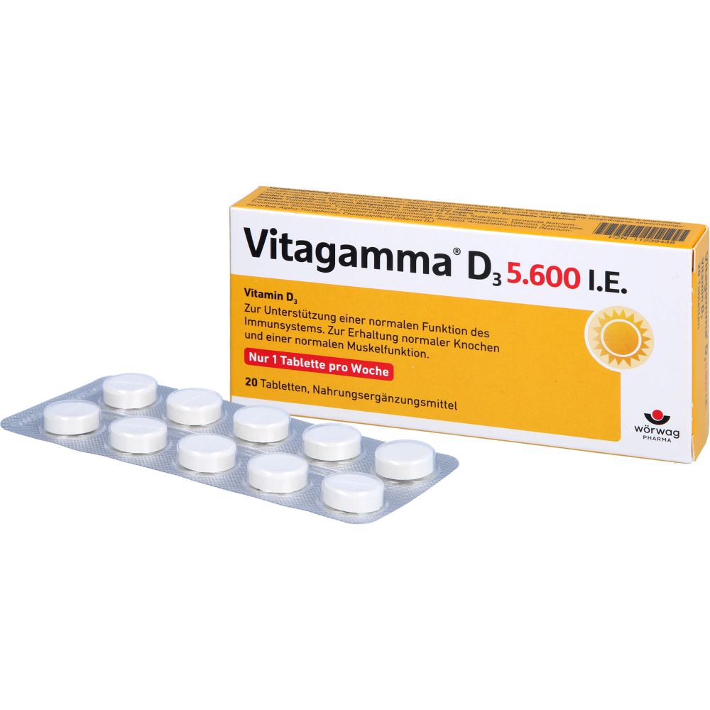 VITAGAMMA D3 5.600 I.E .Vitamin D3 NEM Tabletten