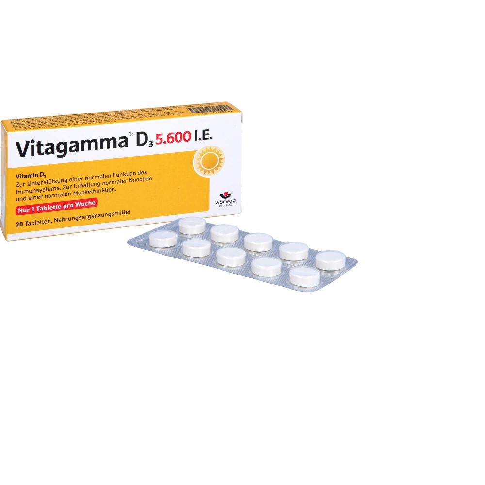 VITAGAMMA D3 5.600 I.E .Vitamin D3 NEM Tabletten