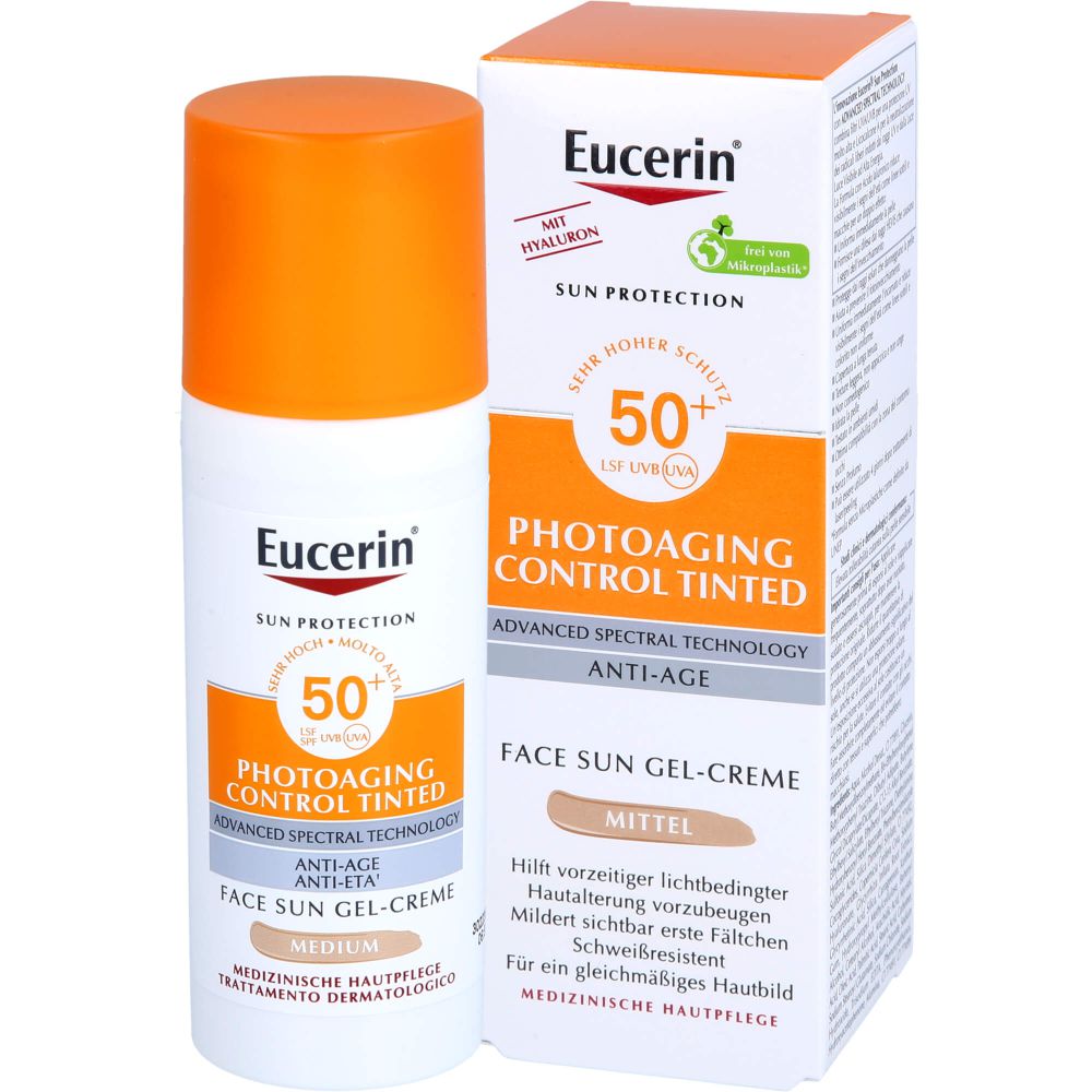 EUCERIN Sun CC Creme getönt mittel LSF 50+