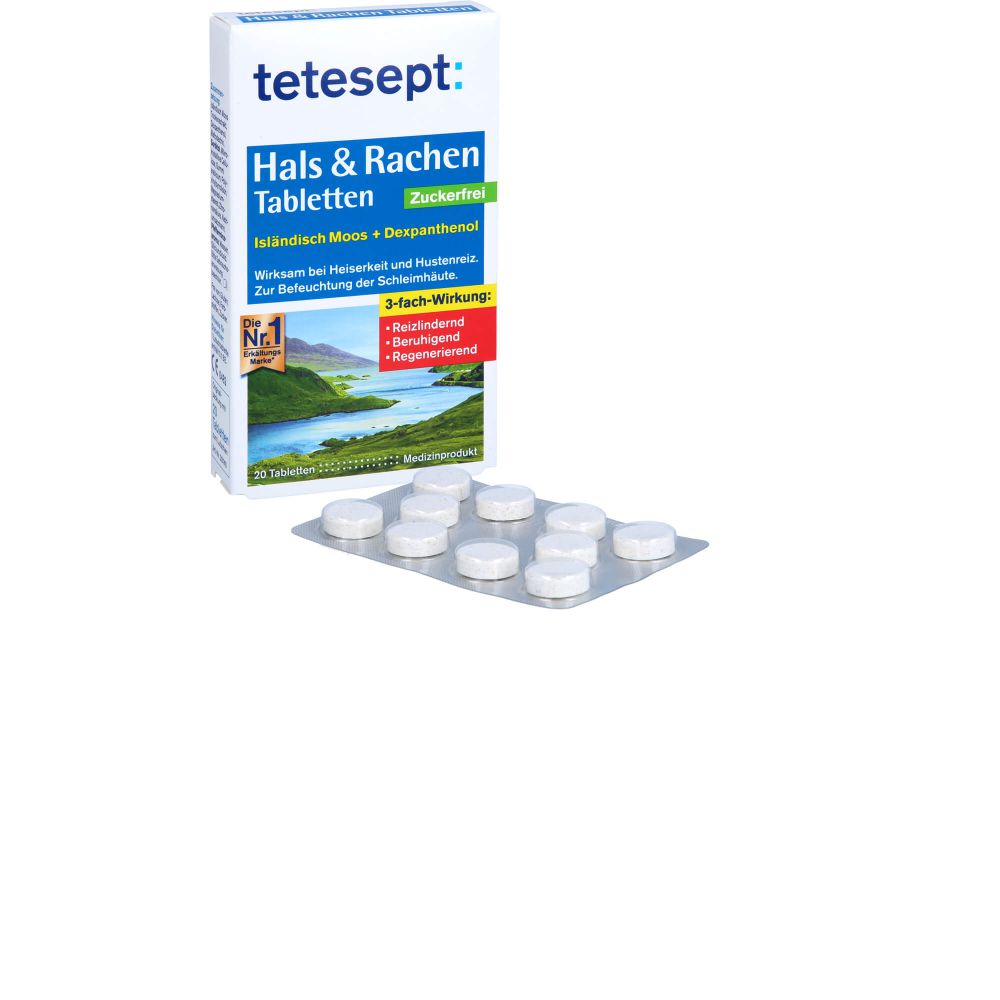 TETESEPT Hals &amp; Rachen Tabletten zuckerfrei