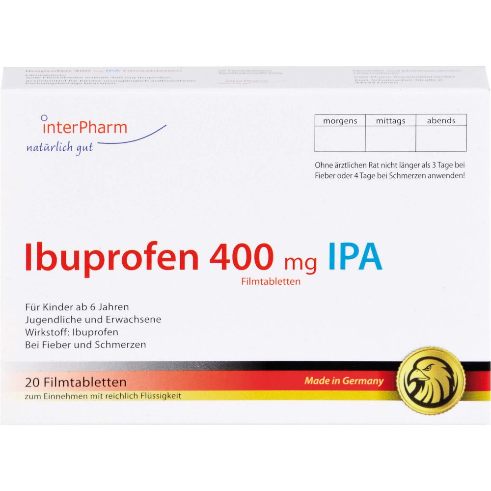IBUPROFEN 400 mg IPA Filmtabletten