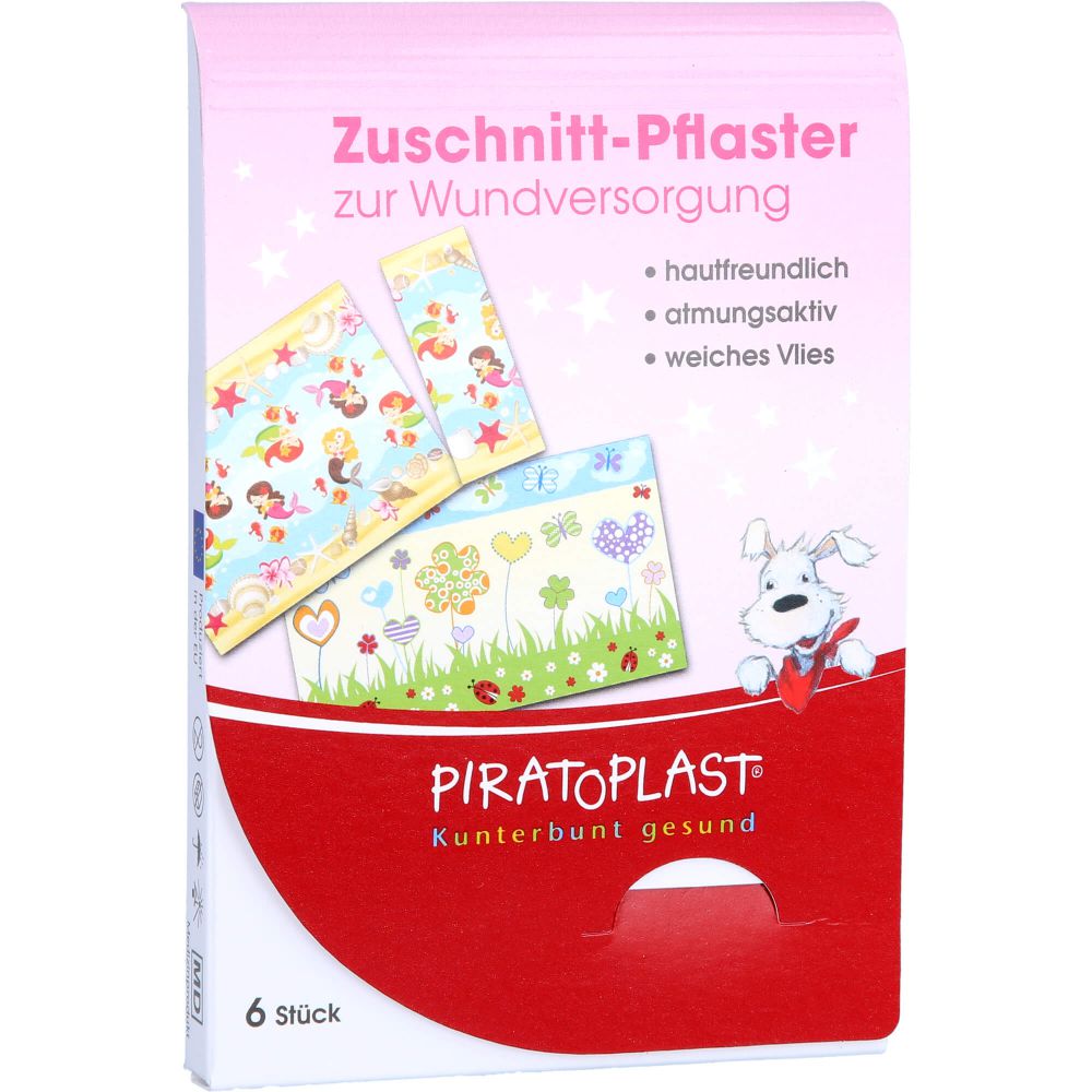 PIRATOPLAST Mädchen Pflasterzuschnitt 6x10 cm