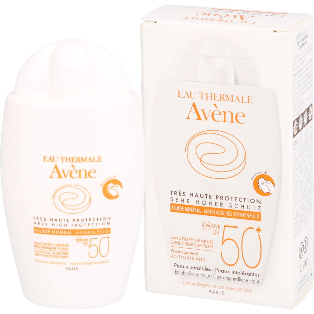 AVENE Mineralisches Sonnenfluid SPF 50+ ungetönt