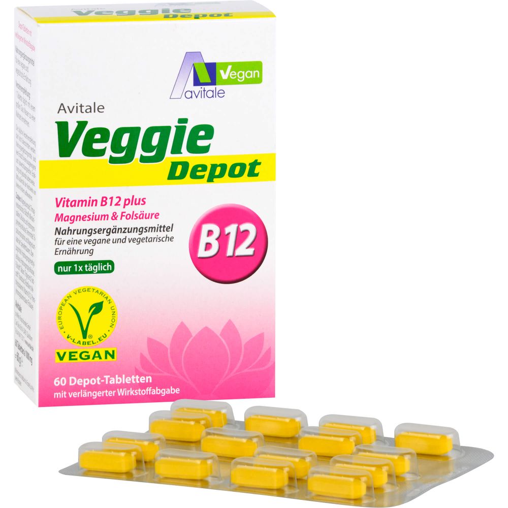VEGGIE Depot Vitamin B12+Magnesium+Folsäure Tabl.