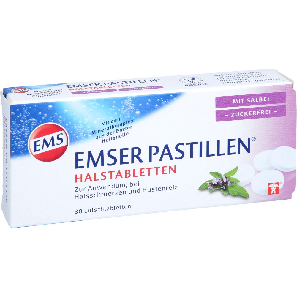 EMSER Pastillen mit Salbei zuckerfrei