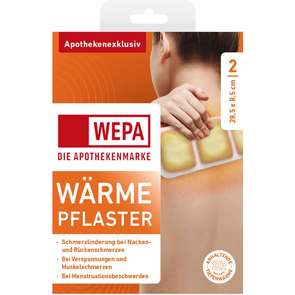 WÄRMEPFLASTER Nacken/Rücken 8,5x28,5 cm WEPA