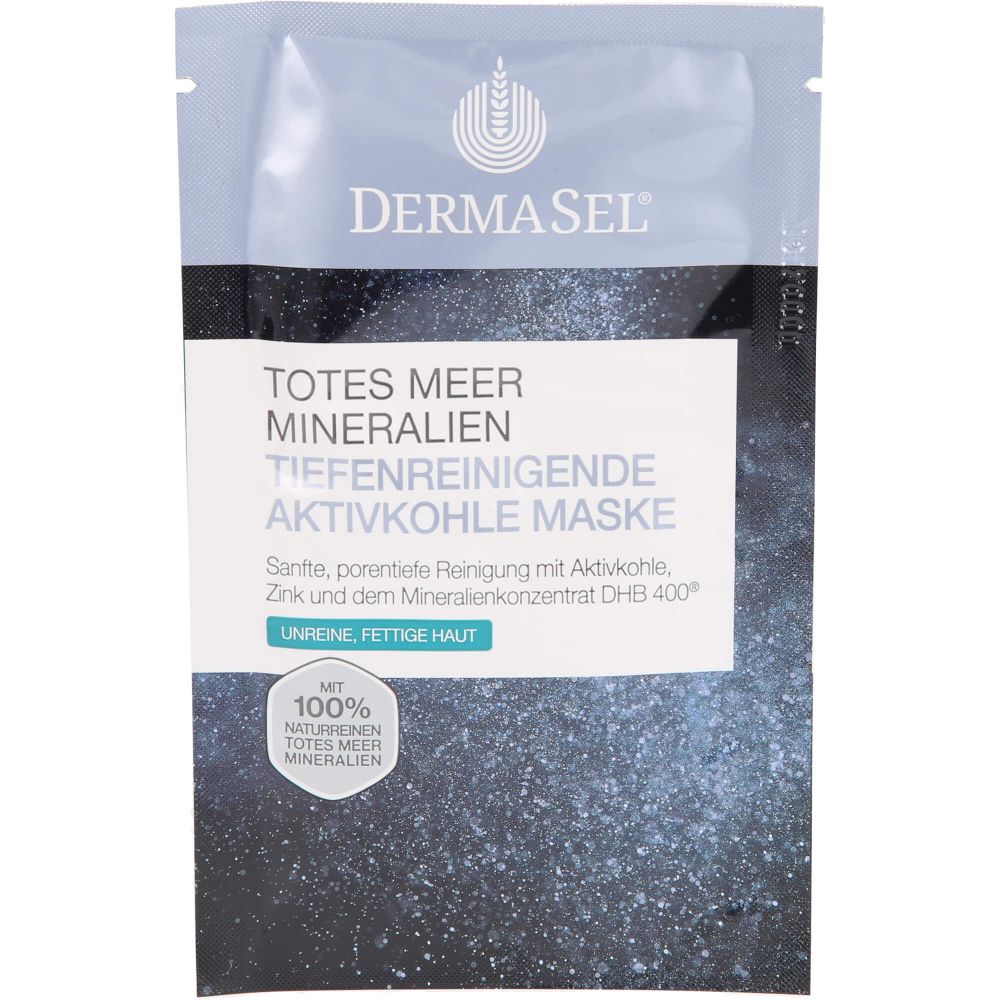 DERMASEL Maske Aktivkohle tiefenreinigend