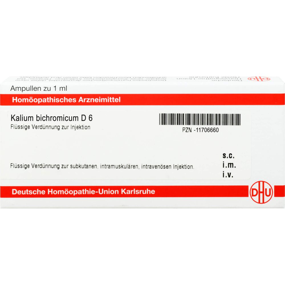 KALIUM BICHROMICUM D 6 Ampullen