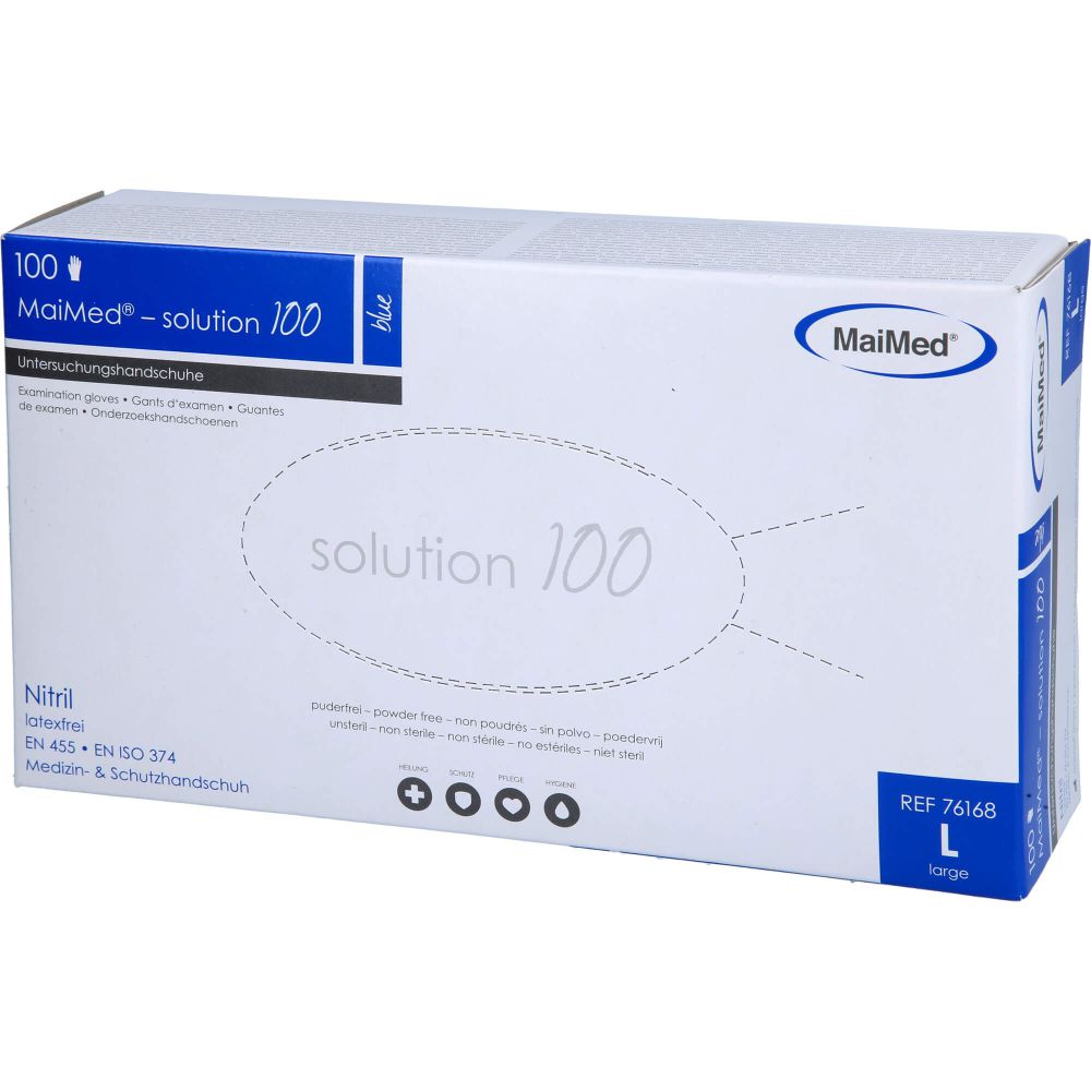 MAIMED-solution100 blue U-Hands.Nitril unst.pf L