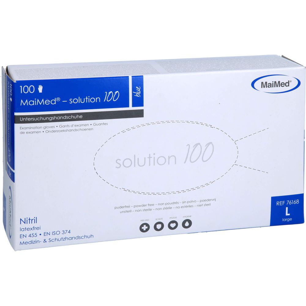 MAIMED-solution100 blue U-Hands.Nitril unst.pf L