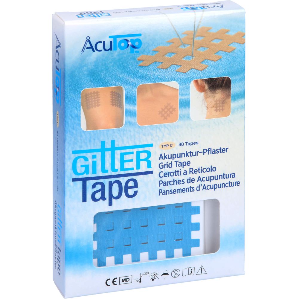 GITTER Tape AcuTop Akupunkturpflaster 5x6 cm blau