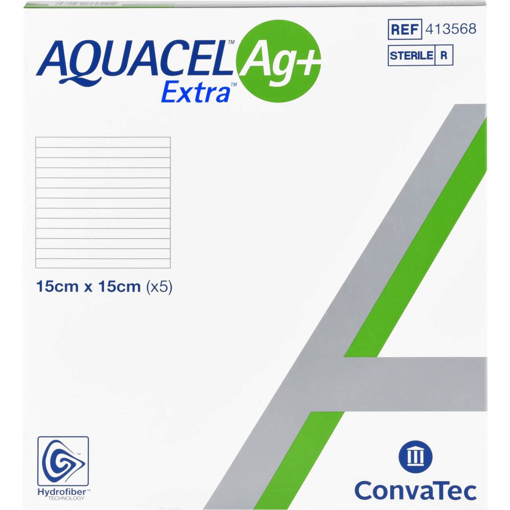 AQUACEL Ag+ Extra 15x15 cm Kompressen