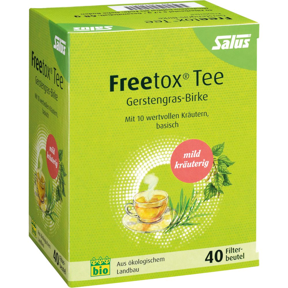 FREETOX Tee Gerstengras-Birke Kräutertee Bio Fbtl.