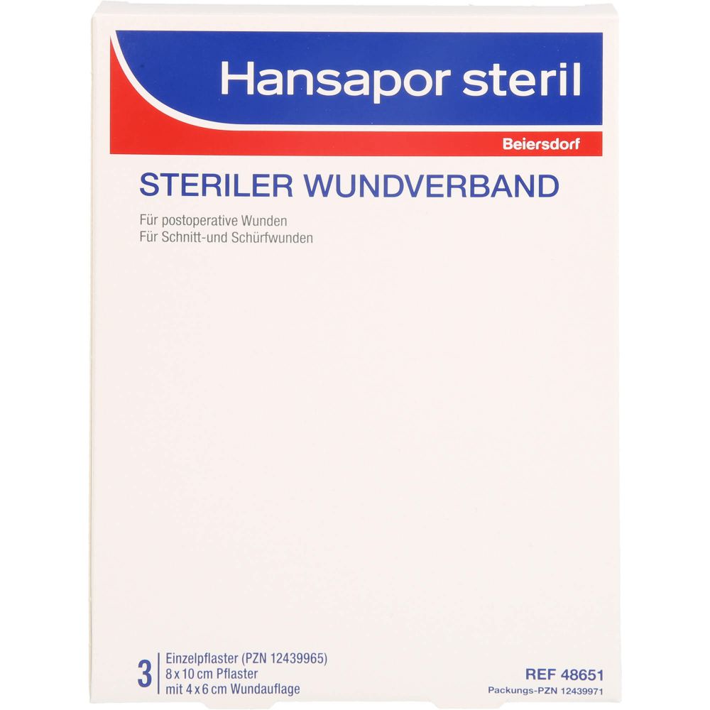 HANSAPOR steril Wundverband 8x10 cm