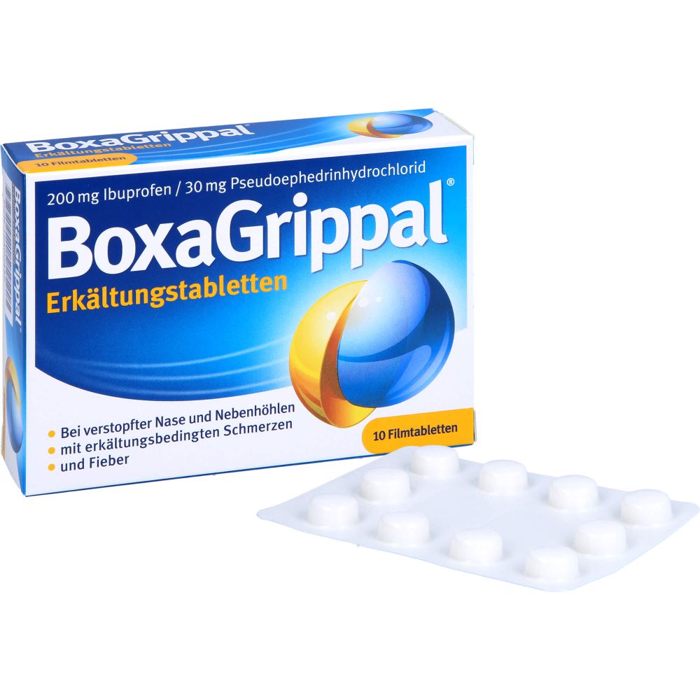 BOXAGRIPPAL Erkältungstabletten 200 mg/30 mg FTA