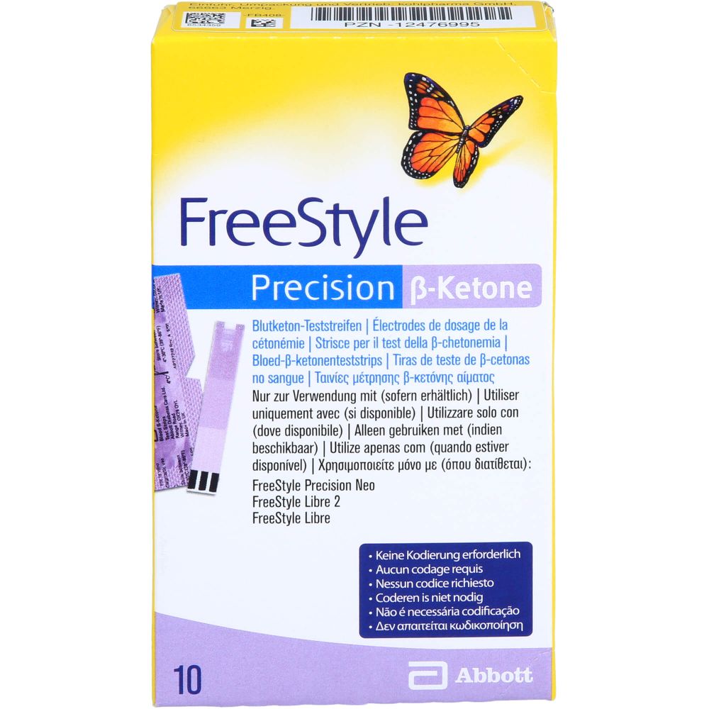 Freestyle Precision ß-Ketone Blutketon Teststreif. 10 St 10 St