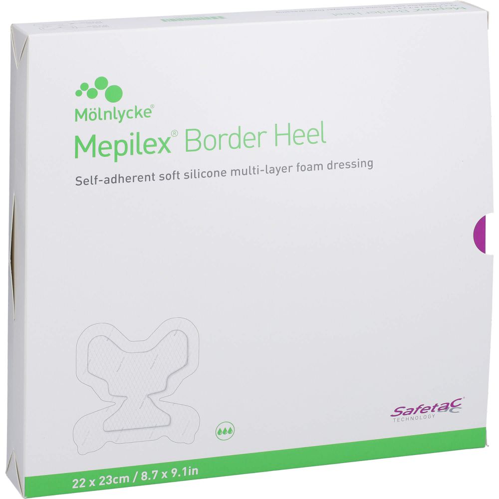 MEPILEX Border Heel Fersenverb.haft.22x23 cm ster.