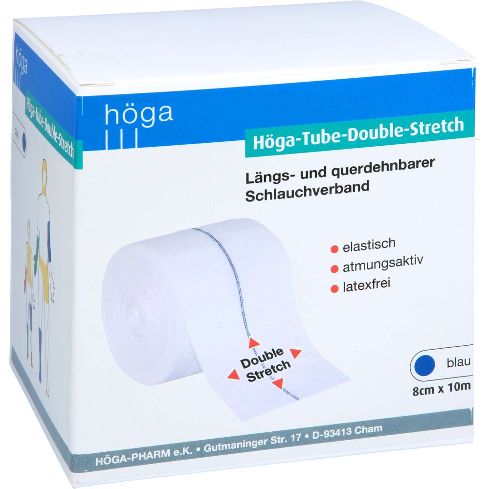 HÖGA-TUBE-Double-Stretch 8 cmx10 m blau