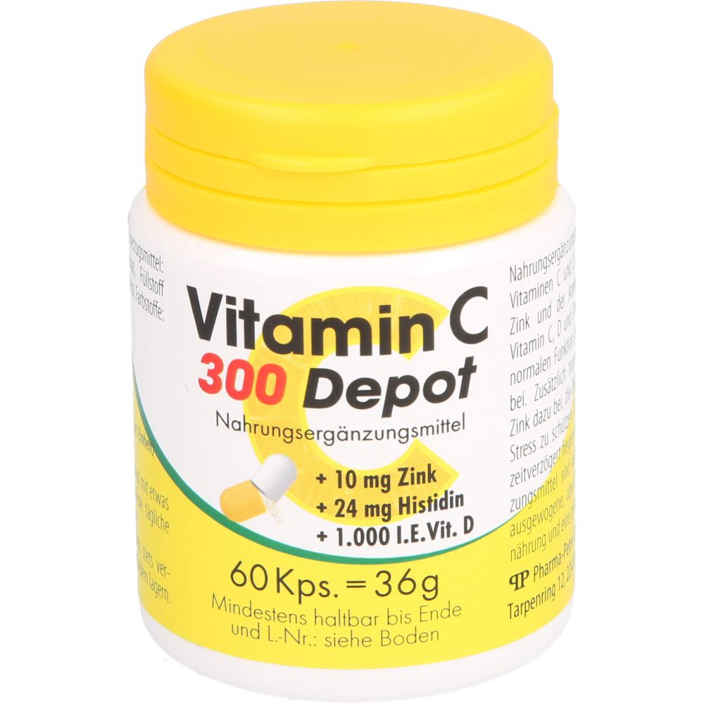 Vitamin C 300 Depot+Zink+Histidin+D Kapseln 60 St