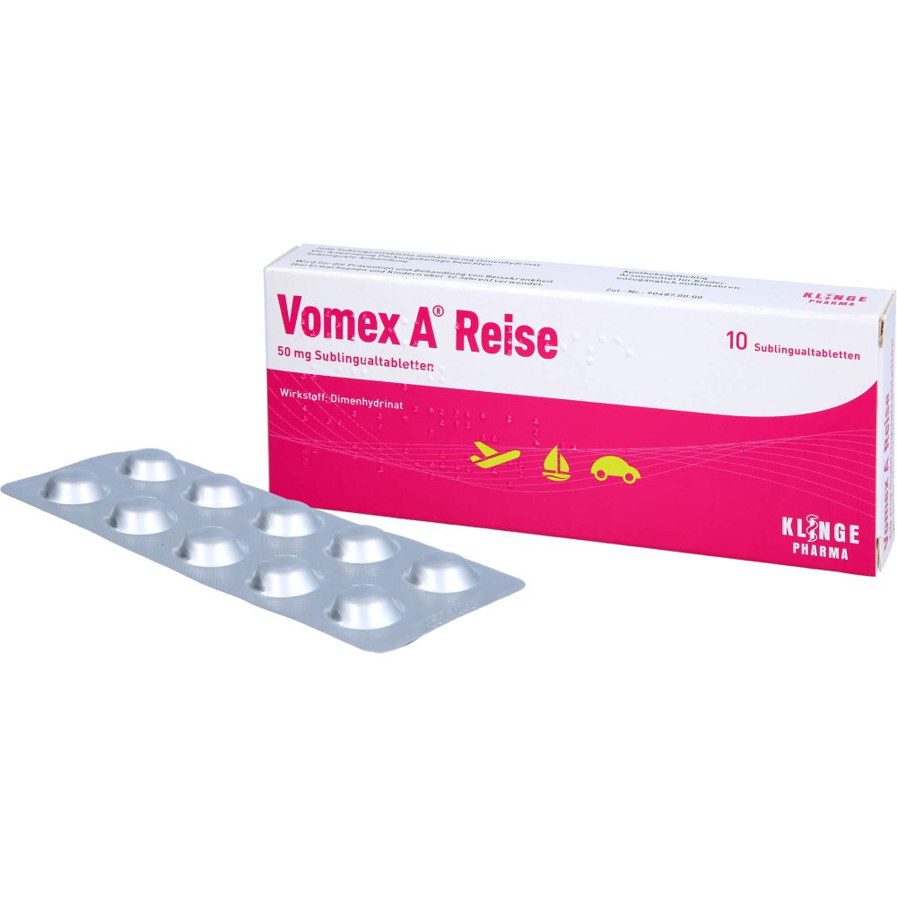 VOMEX A Reise 50 mg Sublingualtabletten